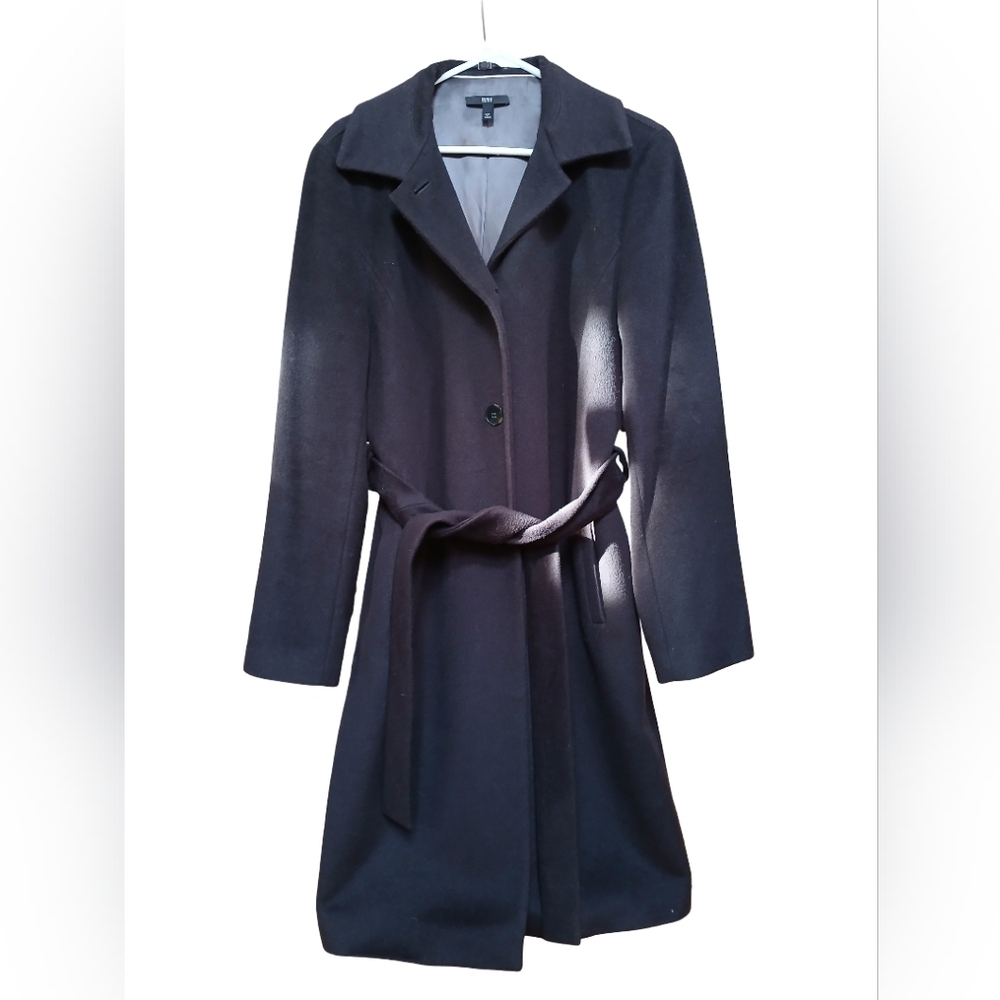 Hugo Boss Dark Brown Wool Coat